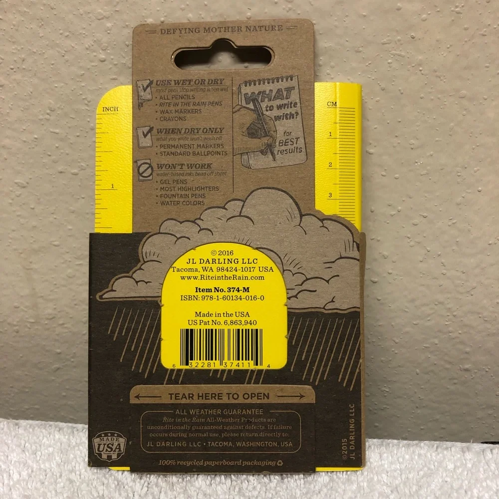 Rainproof Notebook